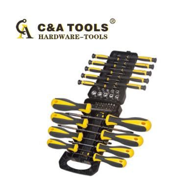 44PCS Plastic Handle Screwdriver Set