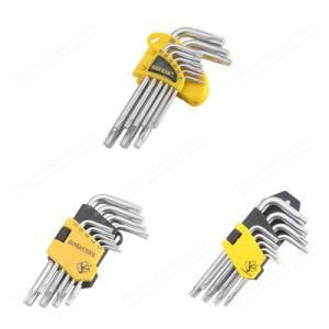 9PCS Short Long Torx Key Set Chromed Wrench for Hand Tools