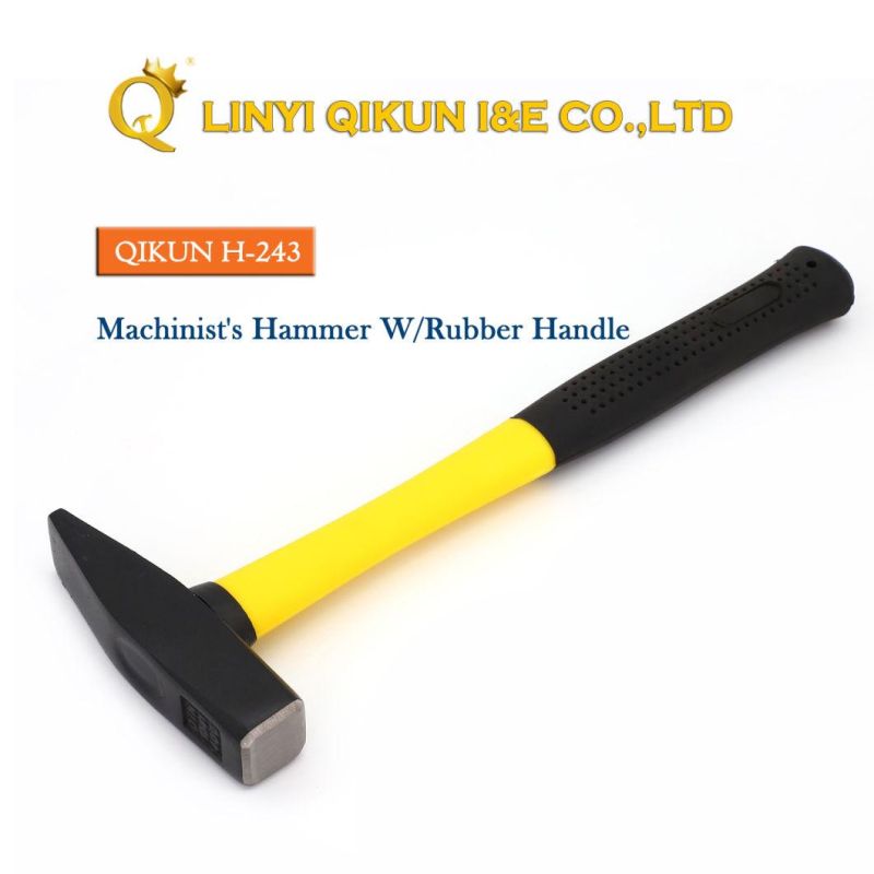 H-241 Construction Hardware Hand Tools Fiberglass Handle German Type Machinist′s Hammer
