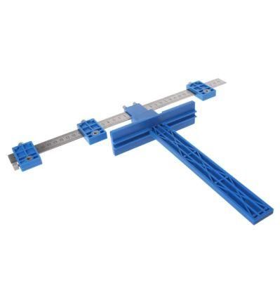 Woodworking Punch Locator Drill Guide Adjustable Drilling Dowelling Hole Saw