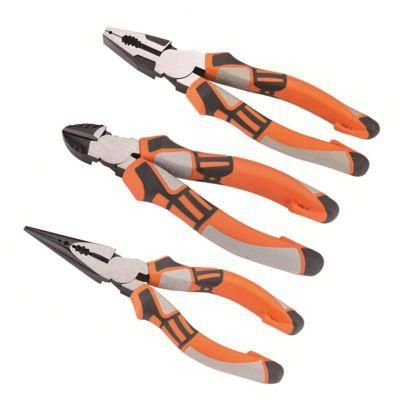 Made of Cr-V or Cr-Ni, Black and Polish, TPR Handles, Leverage Labor-Saving Pliers, Combination Pliers, 6&quot;, 7&quot;, 8&quot;, 6&quot;, 7&quot;, 8&quot;