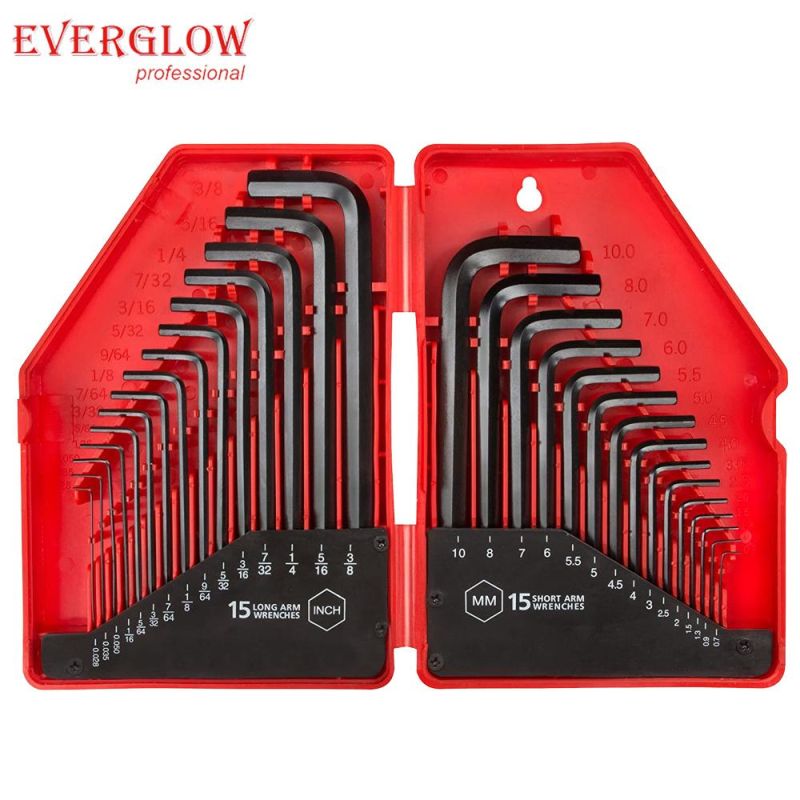 Professional High Quality 30PC Hex Key Wrench Set