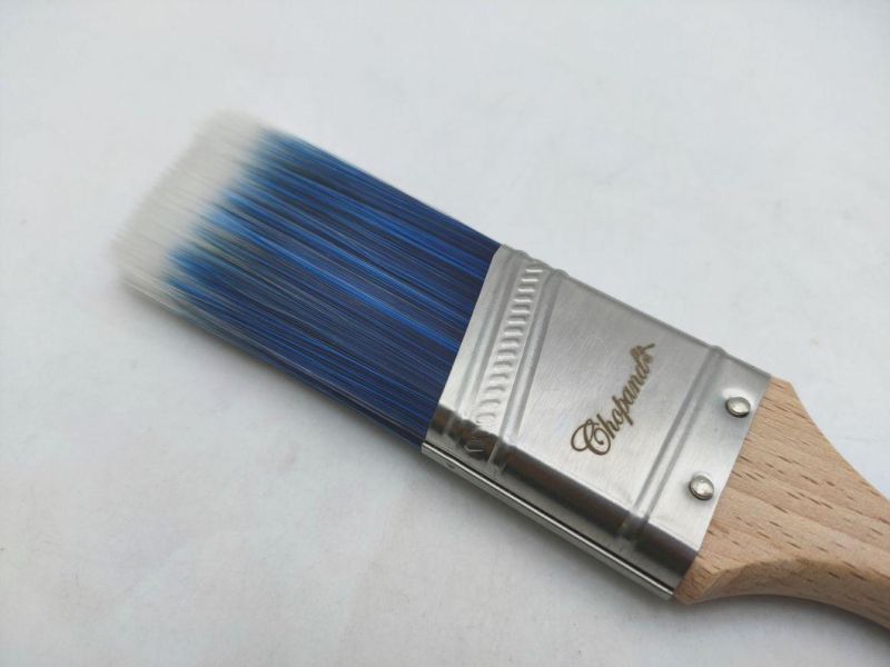 High Quality Wooden Handle Double Colour PBT Tapered Filaments 1.5inch Paint Brush