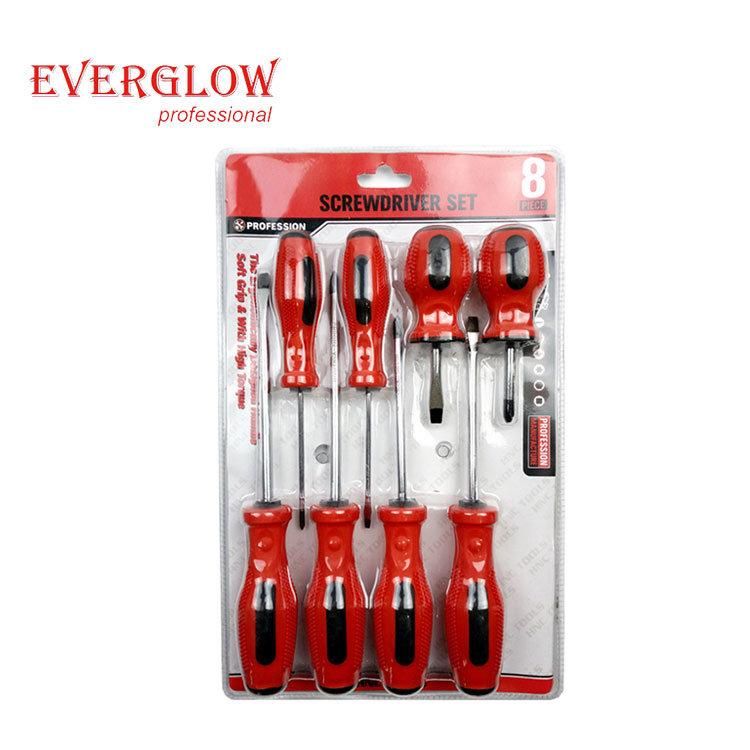 China Factory Chrome Vanadium Carbon Steel 8PC Screwdriver Set